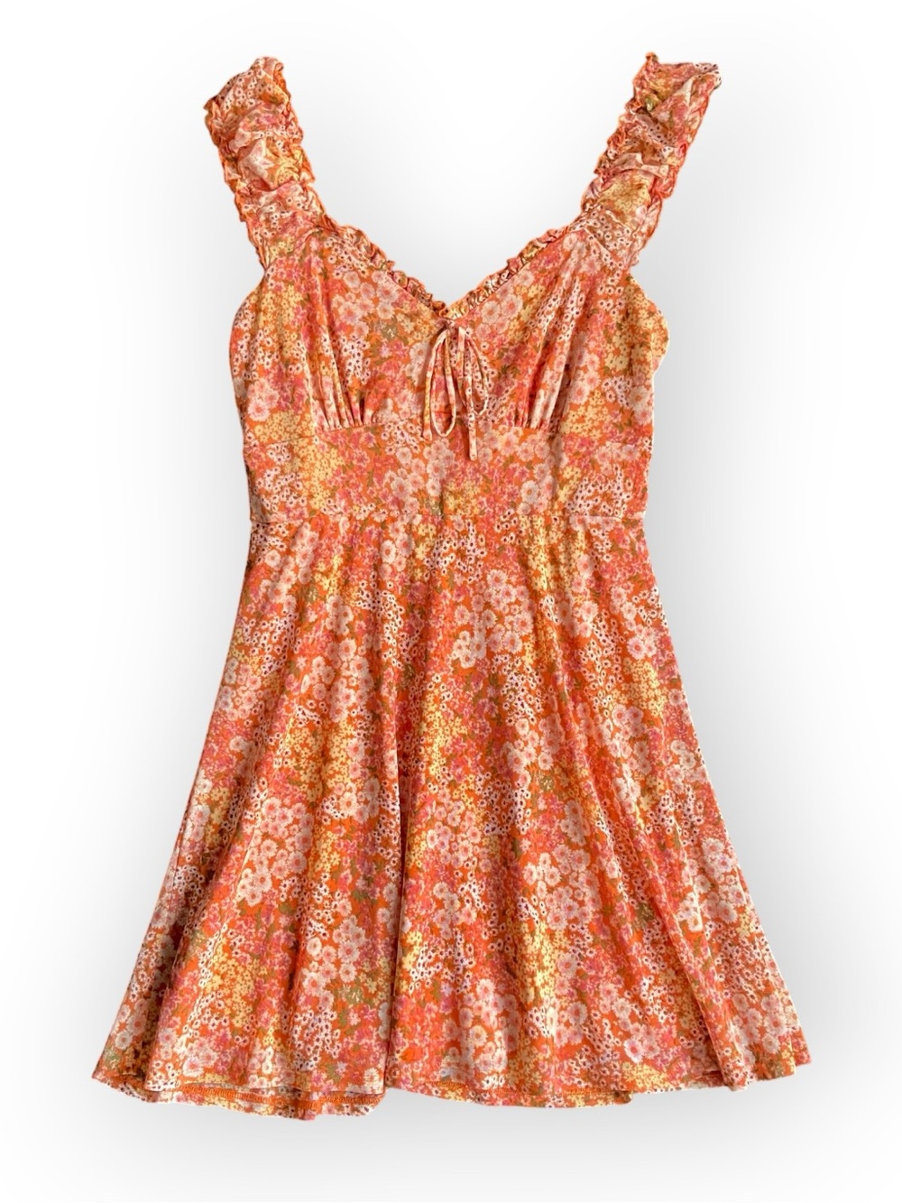 Inspired Hearts | Floral Babydoll Summer Sundress | Size L